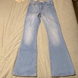 Zara - NWT  high waist skinny flare jeans